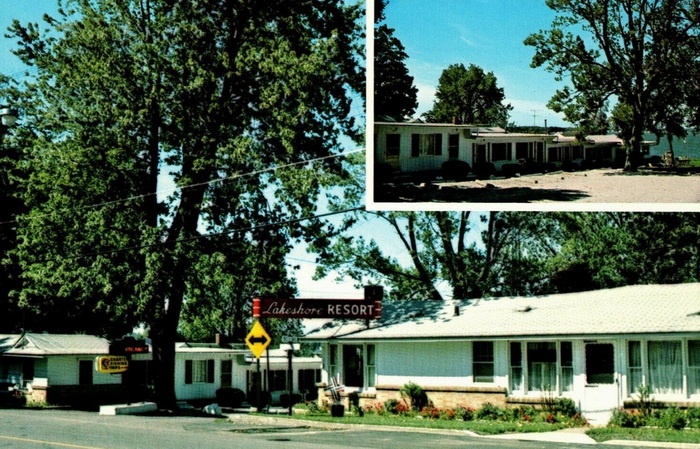 Lakeshore Motel Resort - Old Postcard View (newer photo)